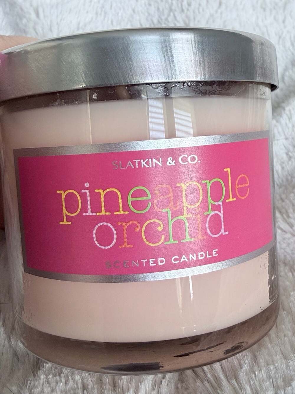 Slatkin & Co. Pineapple Orchid 4 oz. Scented Candle